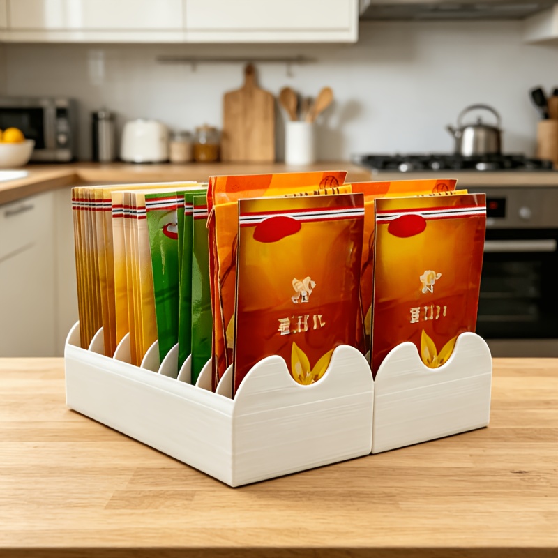 Food Storage No Pantry - Kitchen Pantry Spice Packet Holder, 8‑Compartment