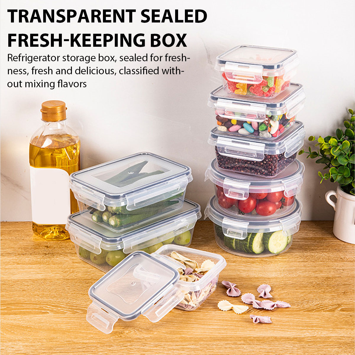 Food Storage Containers Set - 24Pcs/set Food Storage Box Set Kitchen