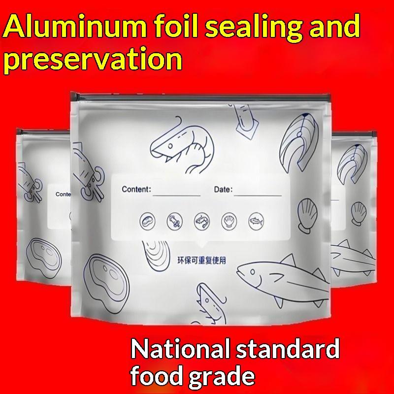 Food Storage Labels - NEW 50Pcs Reusable Aluminum Foil Food