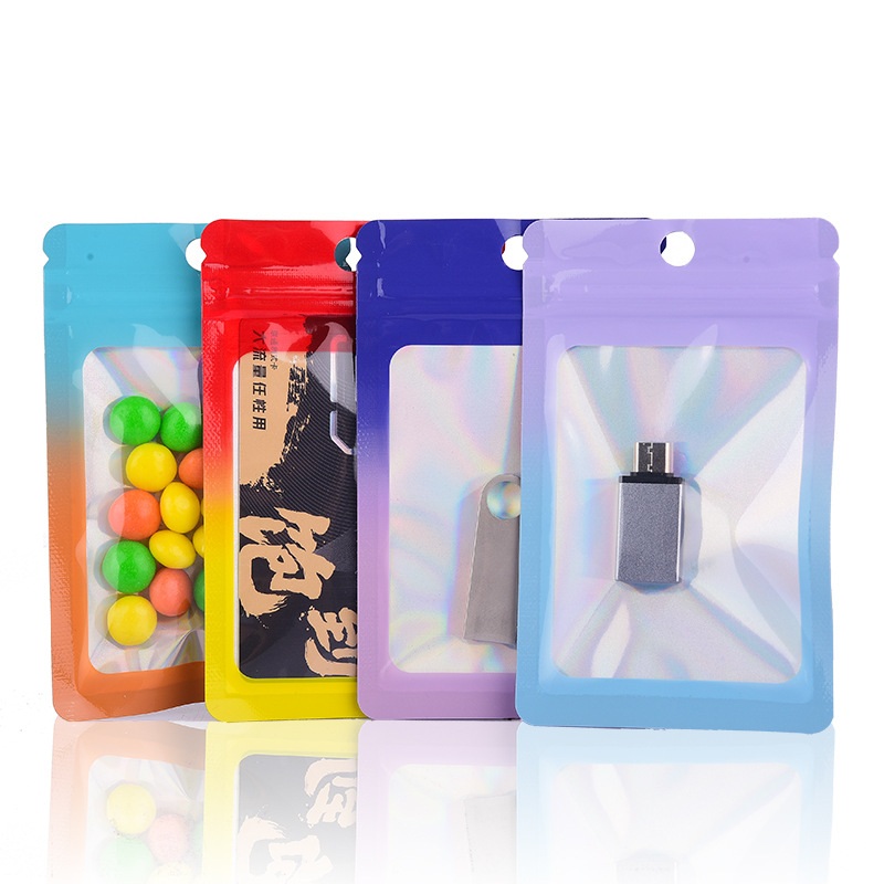 1000Pcs Laser Color Gradient Z - Food Storage Mylar Bags ulasan dan harga