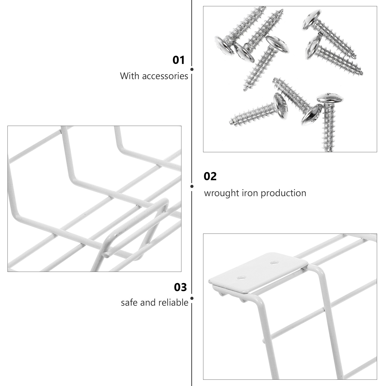 2Pcs Under Desk Cable Manageme - Food Storage Management ulasan dan harga