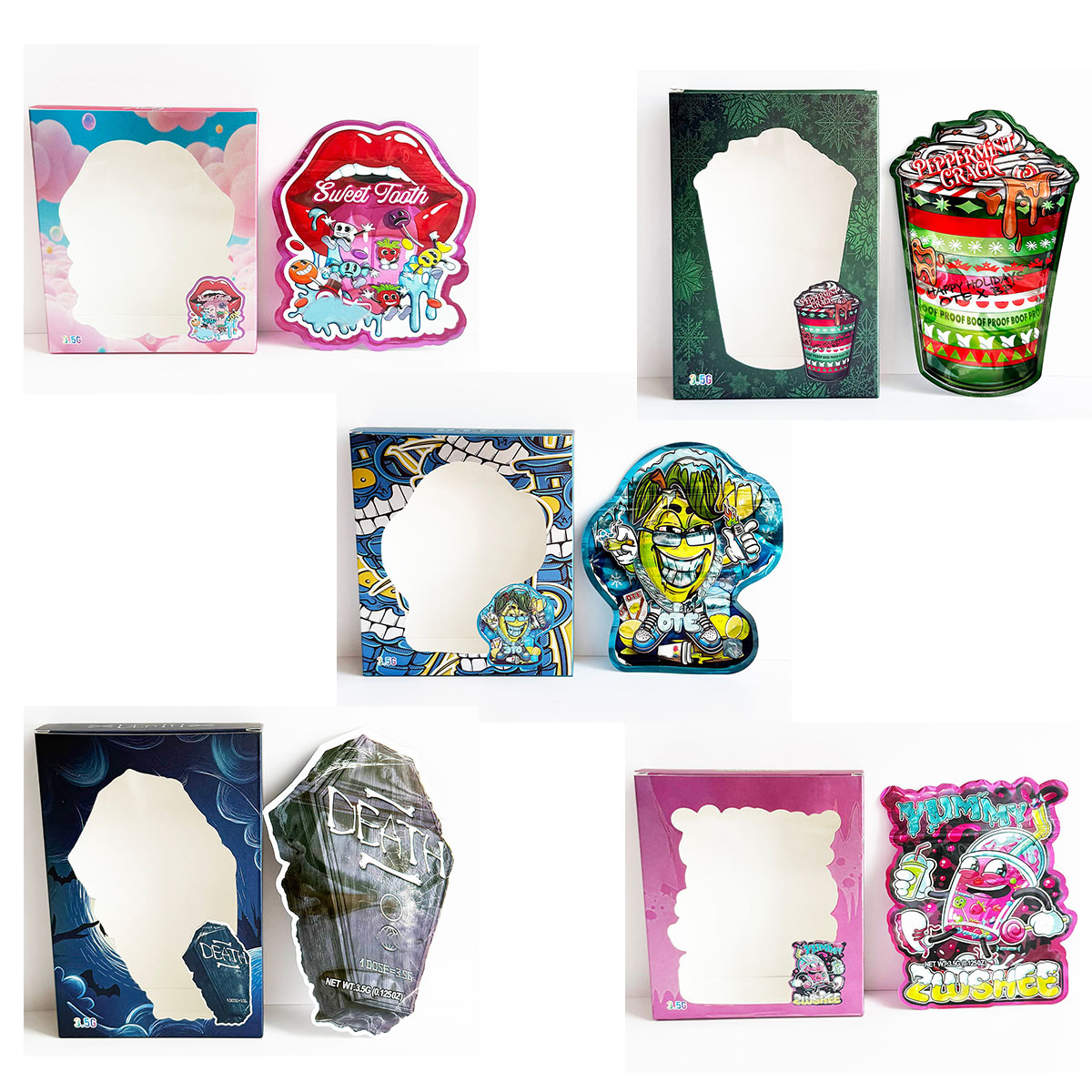 3.5g Die Cut Special Irregular - Food Storage Mylar Bags ulasan dan harga