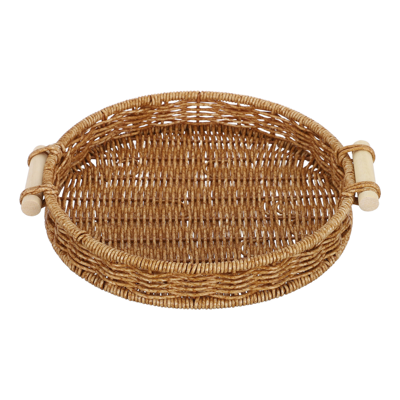 Imitation Rattan Bread Basket  - Storage Food Tray ulasan dan harga