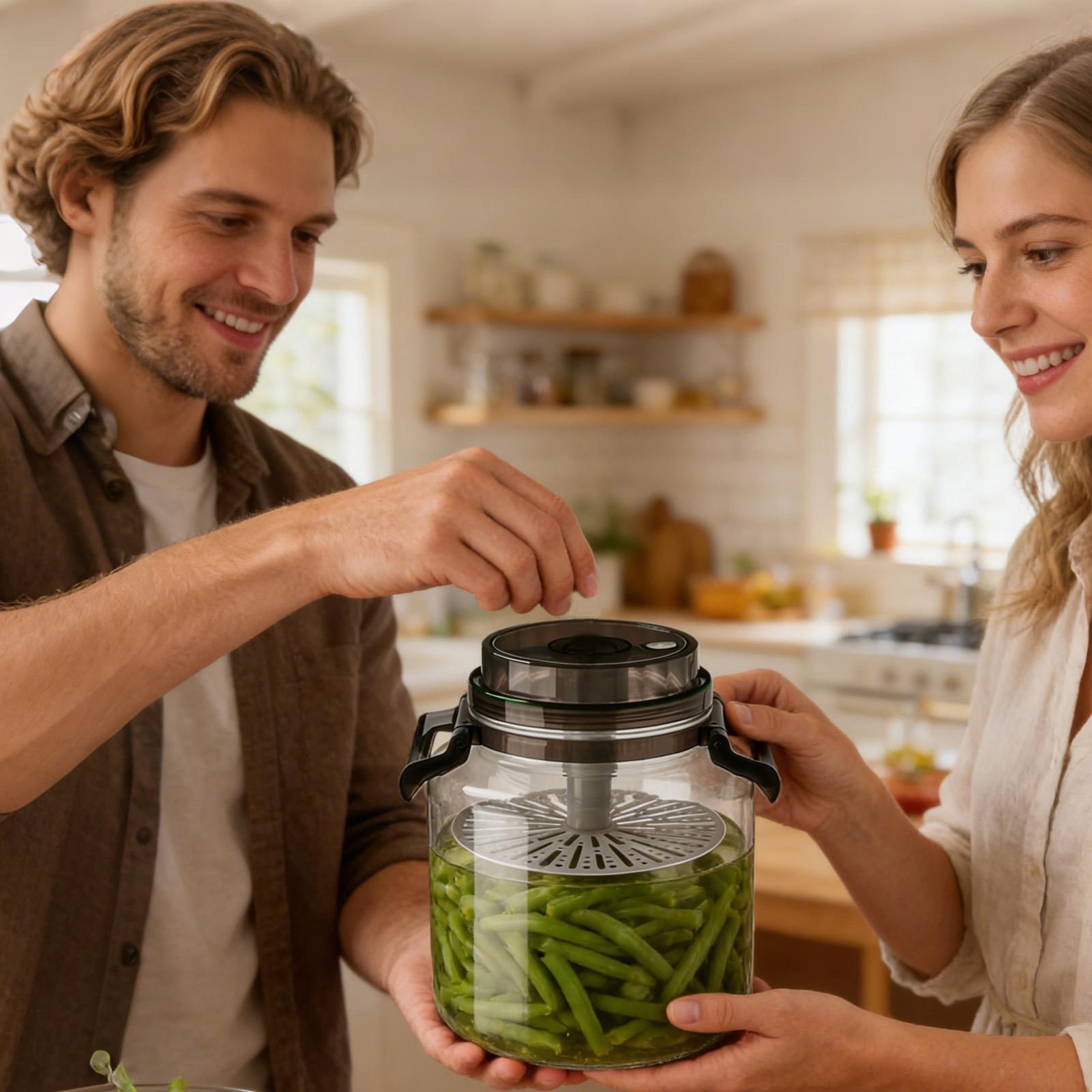 Pickle Jar 5L Airtight Round S - Food Storage Types ulasan dan harga