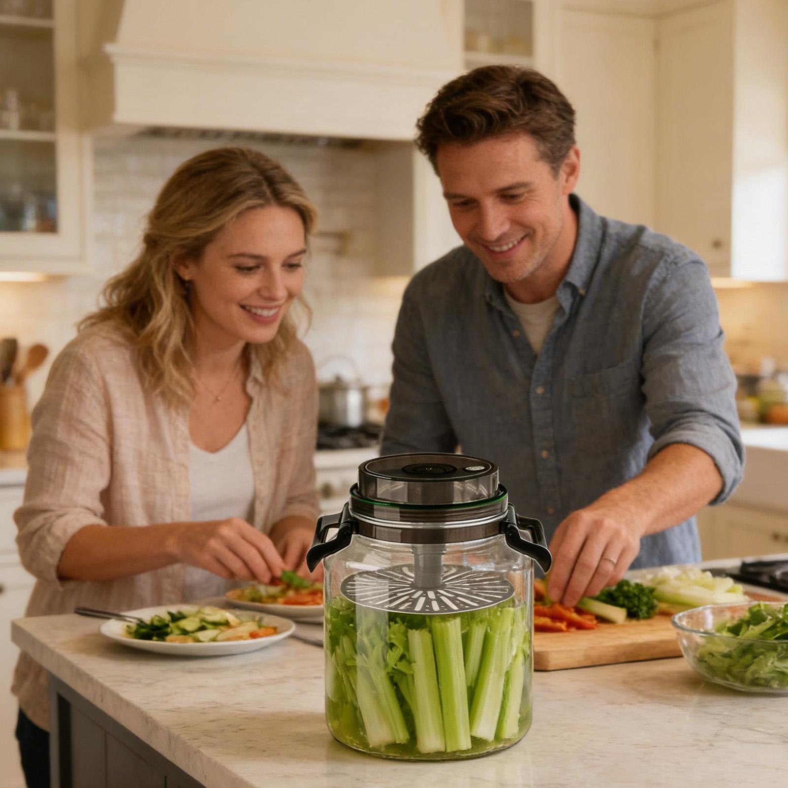 Pickle Jar 5L Airtight Round S - Food Storage Types ulasan dan harga