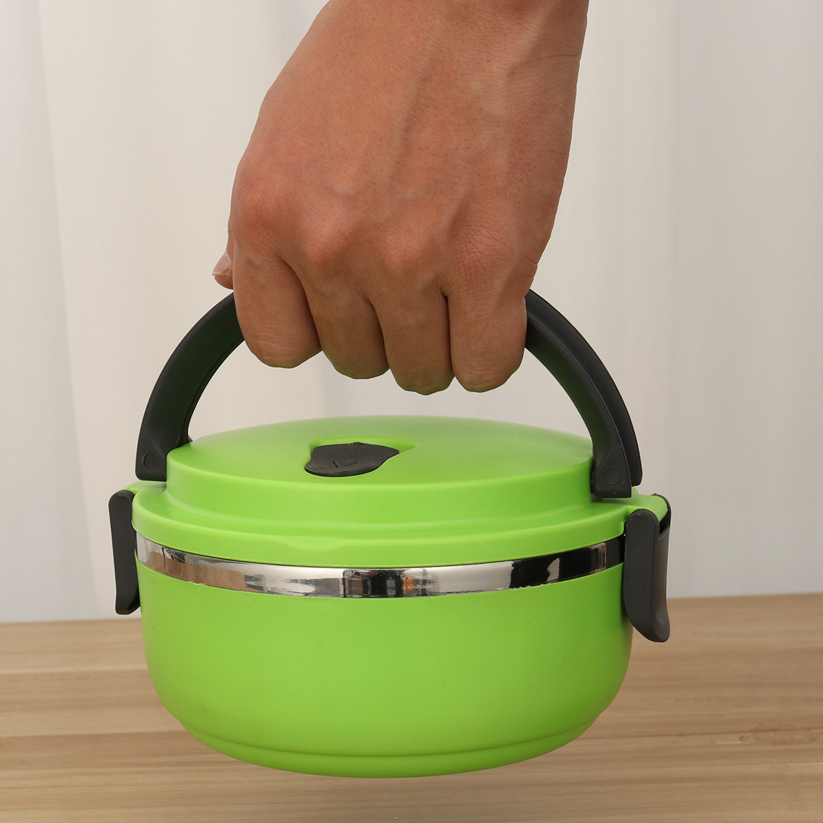 Double Layer Stainless Steel L - Food Storage Lock Box ulasan dan harga