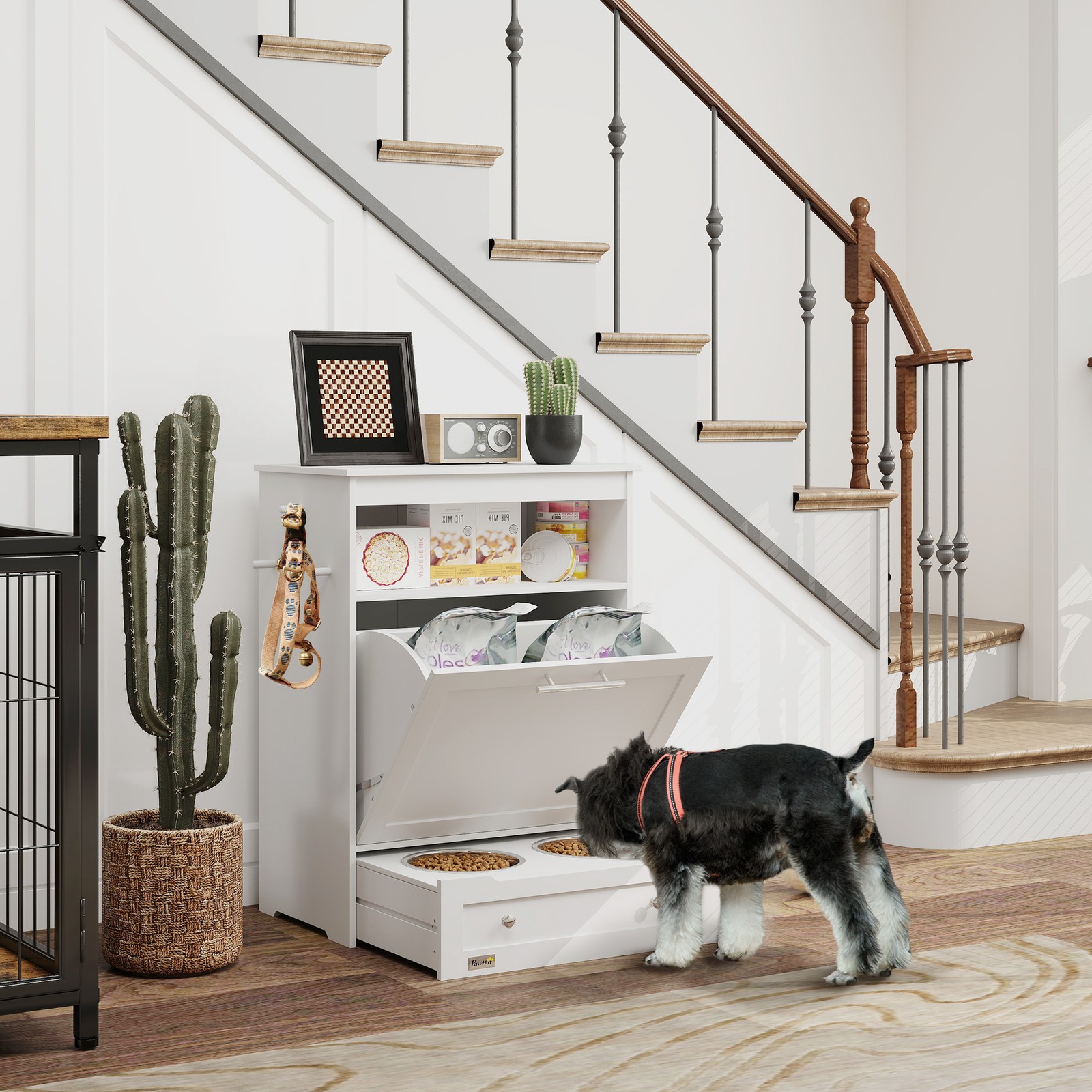 Pet Feeder Station, Dog and Ca - Food Storage For Dog ulasan dan harga