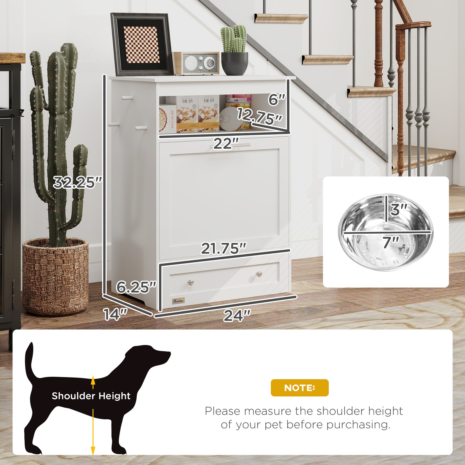 Pet Feeder Station, Dog and Ca - Food Storage For Dog ulasan dan harga