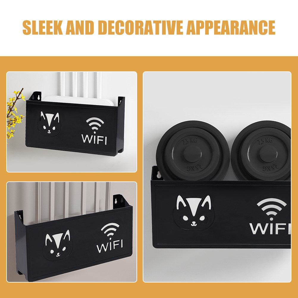 WiFi Router Storage Box Wall M - Food Storage Management ulasan dan harga