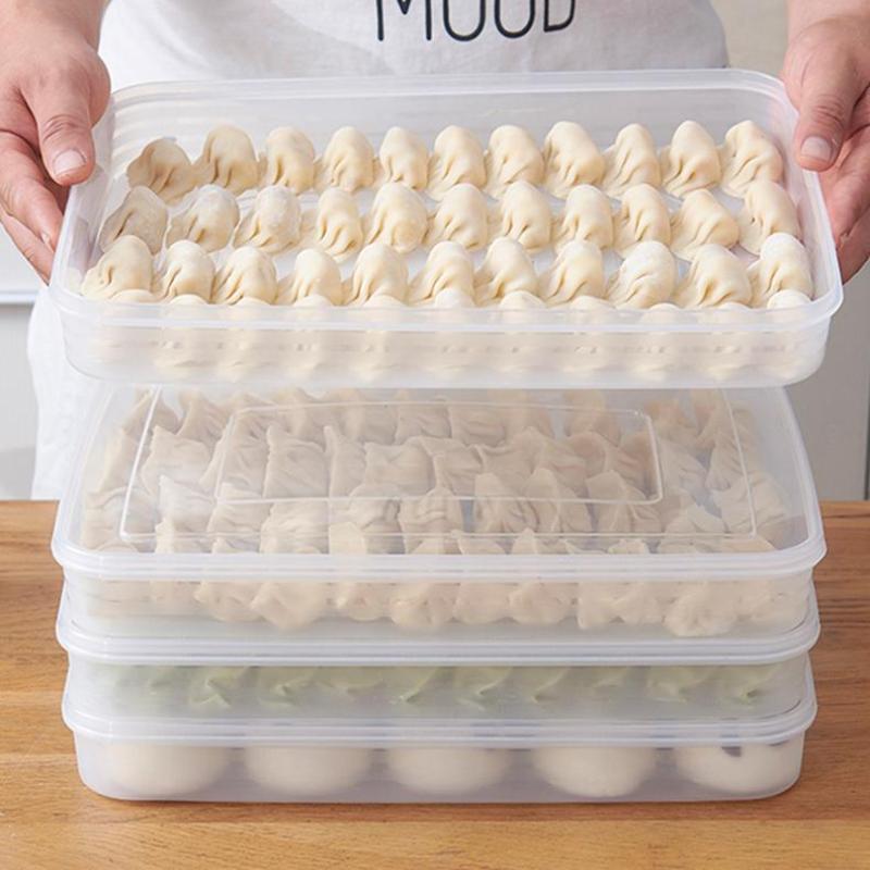 Transparent Kitchen Storage Bo - Storage Food Tray ulasan dan harga