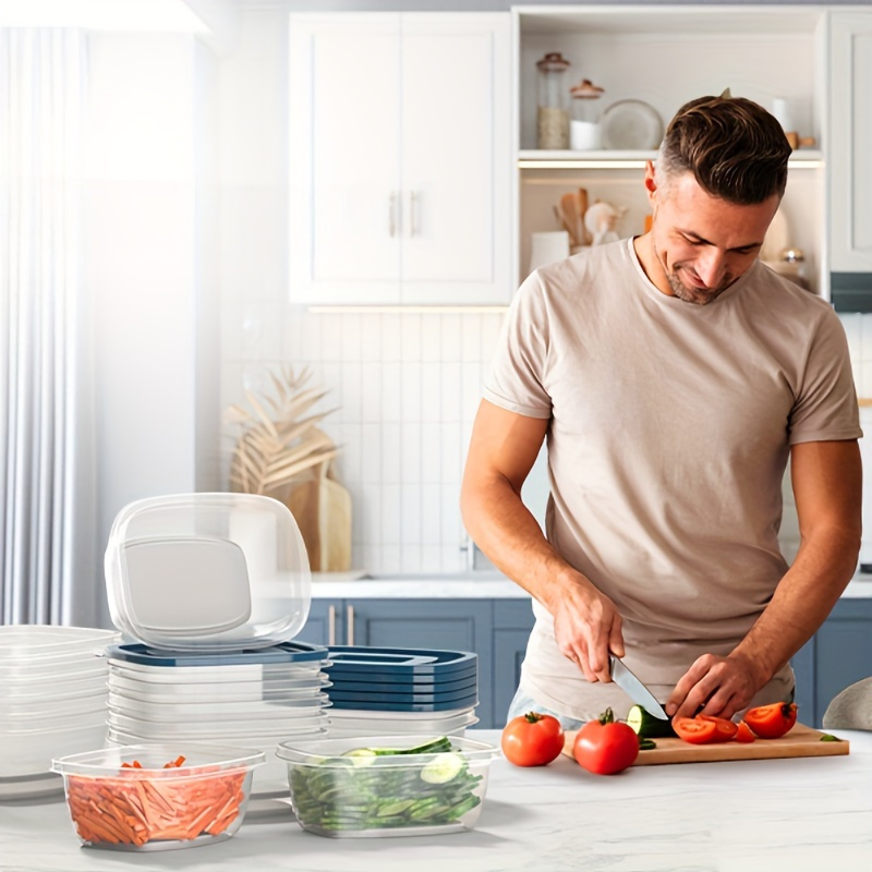 A Set of 6 Transparent Stackab - Food Storage Containers Set ulasan dan harga