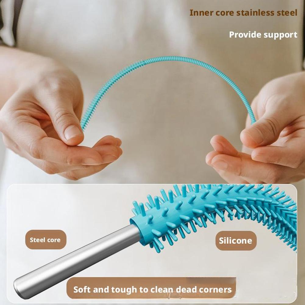 2PCS 25cm Silicone Straw Brush - Food Storage Long Term ulasan dan harga