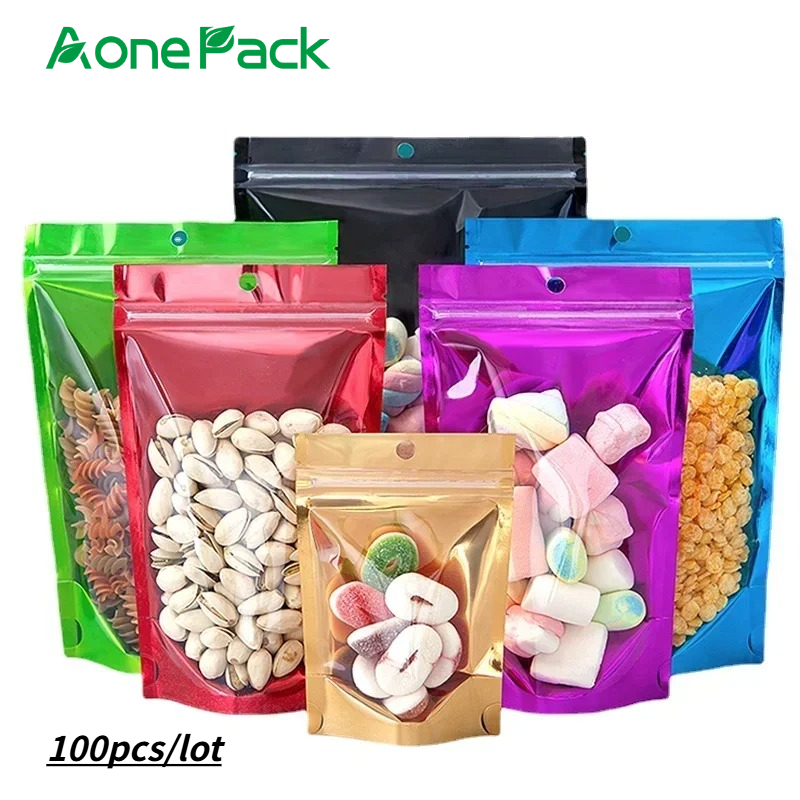 100pcs Resealable Plastic Bags - Food Storage Mylar Bags ulasan dan harga