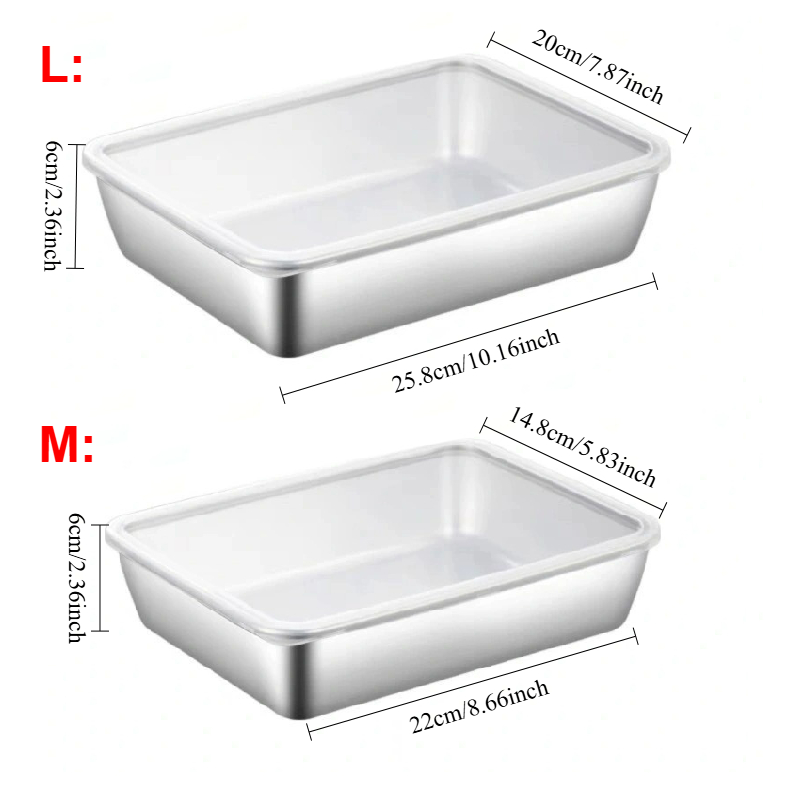1-3PCS Stainless Steel Food St - Food Storage No Pantry ulasan dan harga