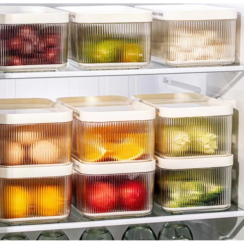 Stackable Plastic Rectangle PE - Storage Food Tray ulasan dan harga