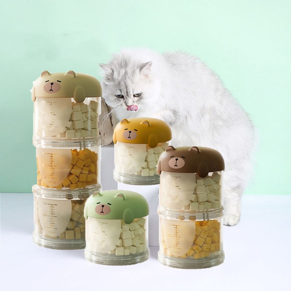 Practical Plastic Multi-Layer  - Food Storage For Dog ulasan dan harga