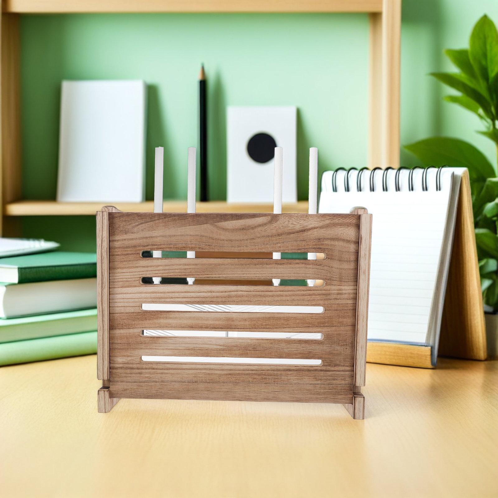 Wooden Wall Mounted Router Sto - Food Storage Management ulasan dan harga