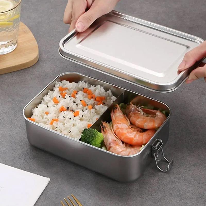 304 Stainless Steel Lunch Cont - Food Storage Lock Box ulasan dan harga