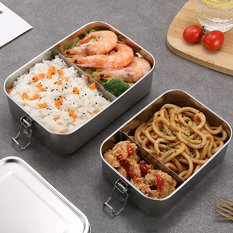 304 Stainless Steel Lunch Cont - Food Storage Lock Box ulasan dan harga