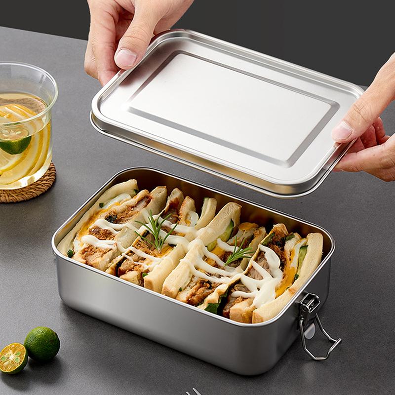 304 Stainless Steel Lunch Cont - Food Storage Lock Box ulasan dan harga