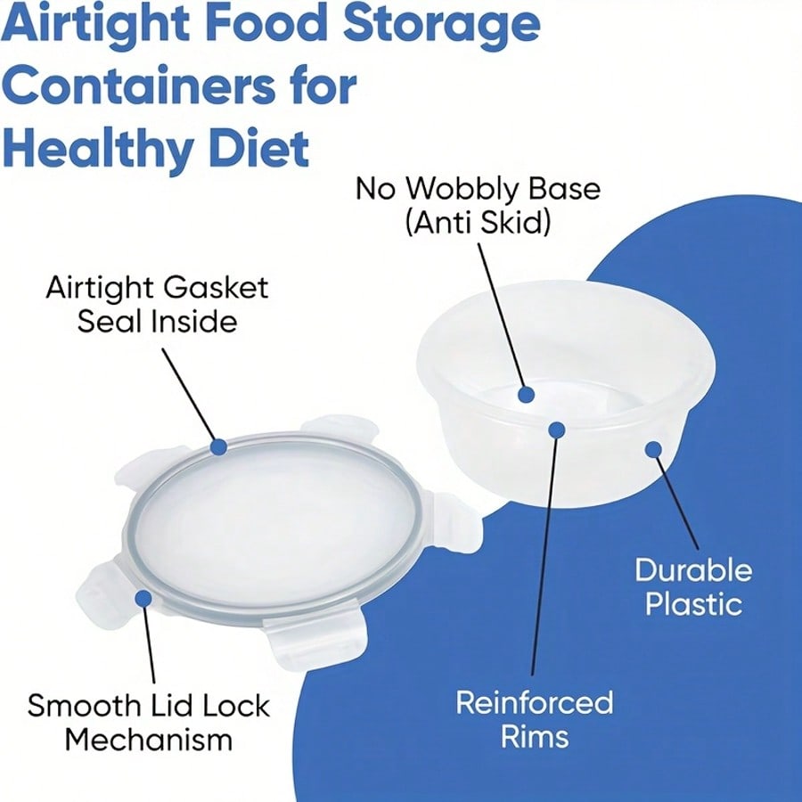 24‑Piece Meal Prep Food Contai - Food Storage Containers Set ulasan dan harga