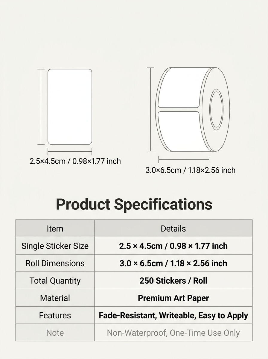 250Pcs/Roll Name Storage Books - Food Storage Labels ulasan dan harga