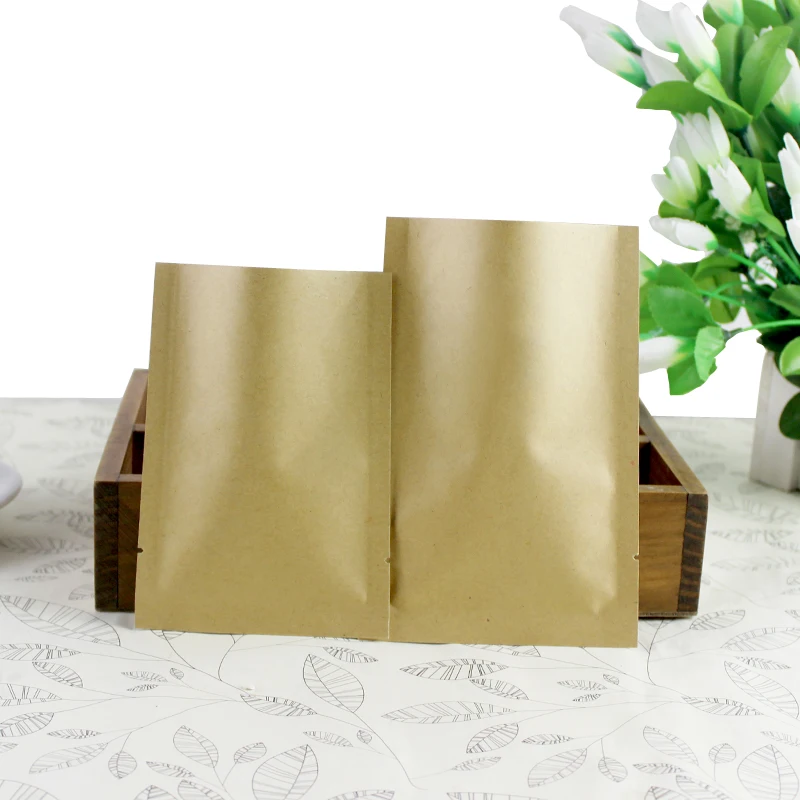 8*12cm Open Top Brown Kraft Pa - Food Storage Mylar Bags ulasan dan harga