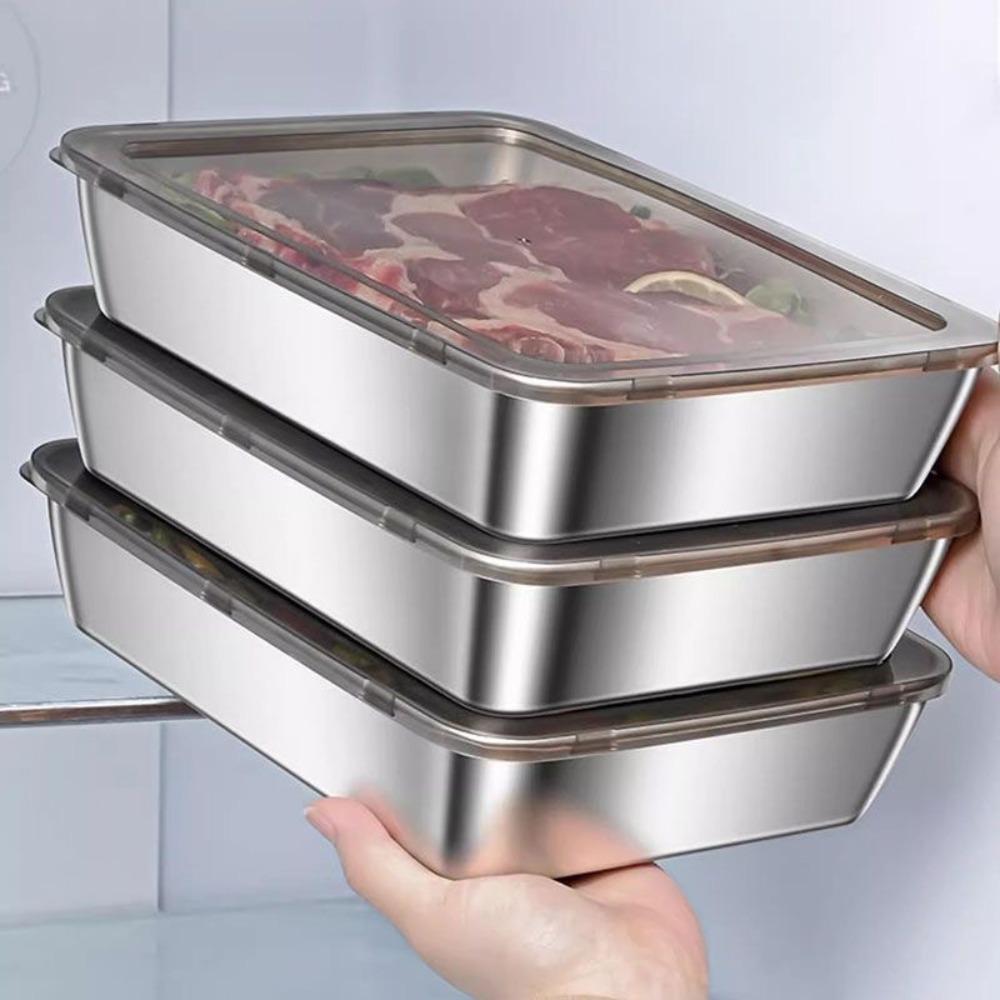 Food Grade Stainless Steel Ser - Storage Food Tray ulasan dan harga