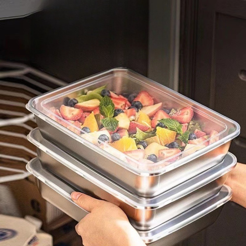 Food Grade Stainless Steel Ser - Storage Food Tray ulasan dan harga