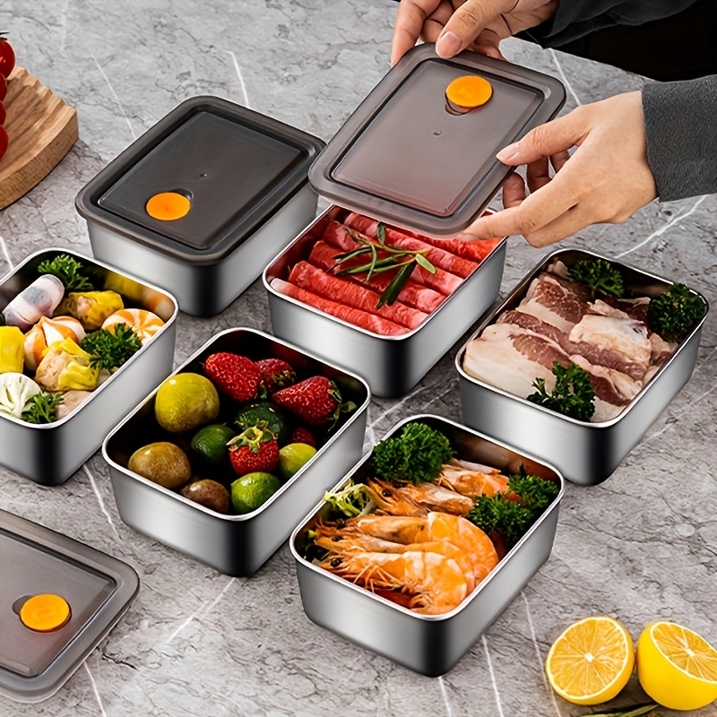 4pc Stainless Steel Food Stora - Food Storage Containers Set ulasan dan harga