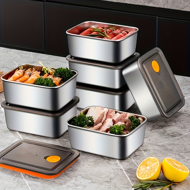 4pc Stainless Steel Food Stora - Food Storage Containers Set ulasan dan harga