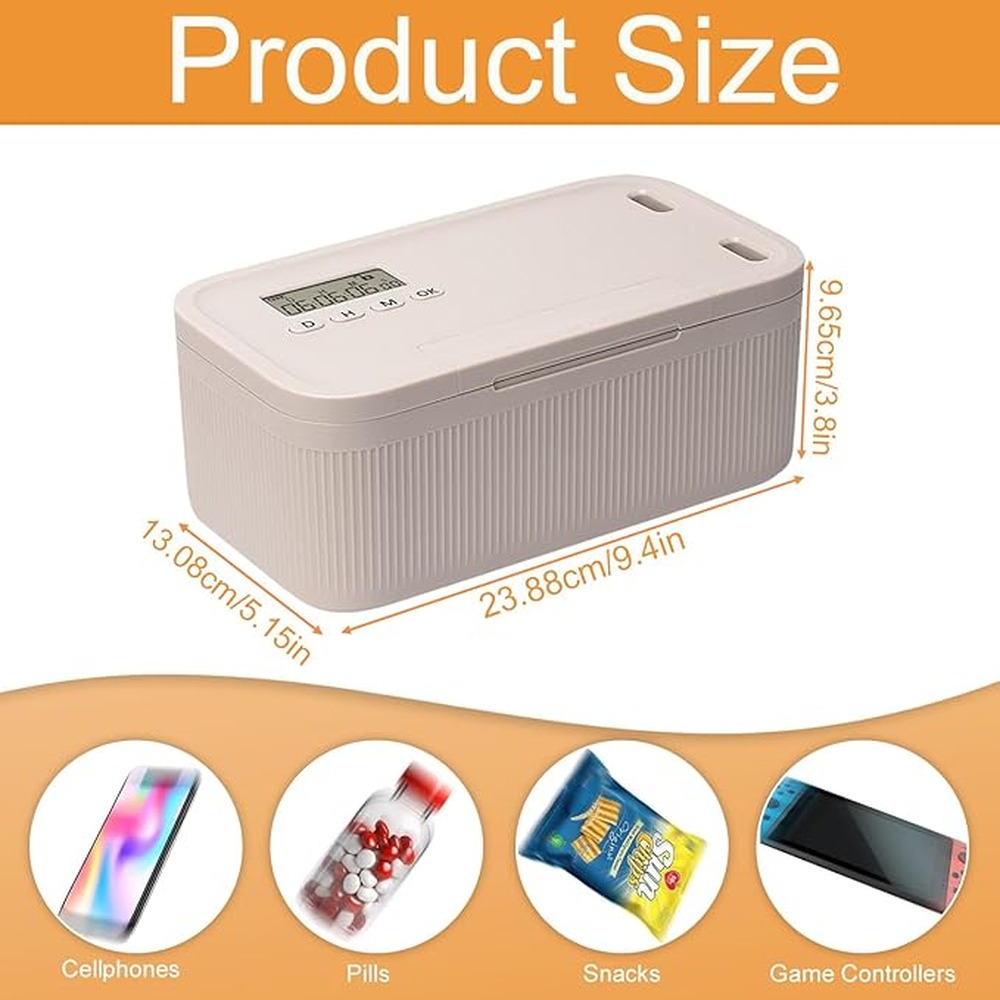 Food Storage Container Timer L - Food Storage Lock Box ulasan dan harga