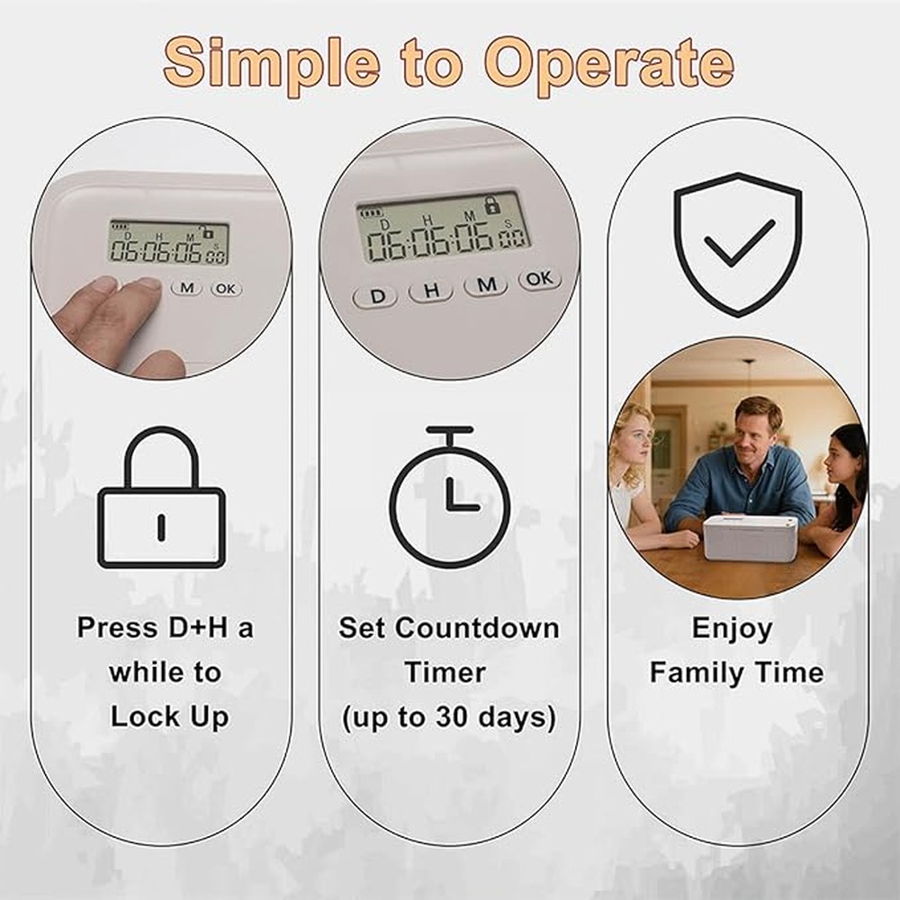 Food Storage Container Timer L - Food Storage Lock Box ulasan dan harga