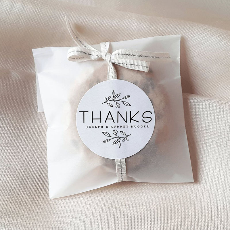 2.5cm-6cm Custom Logo Stickers - Food Storage Labels ulasan dan harga