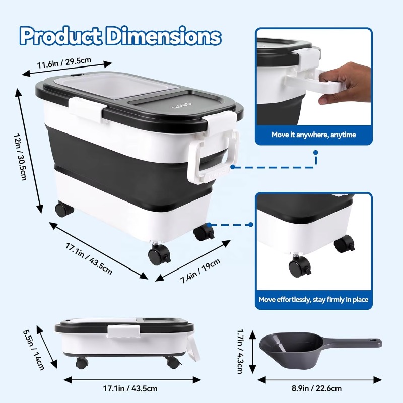 Dog Food Storage Container 20- - Food Storage For Dog ulasan dan harga
