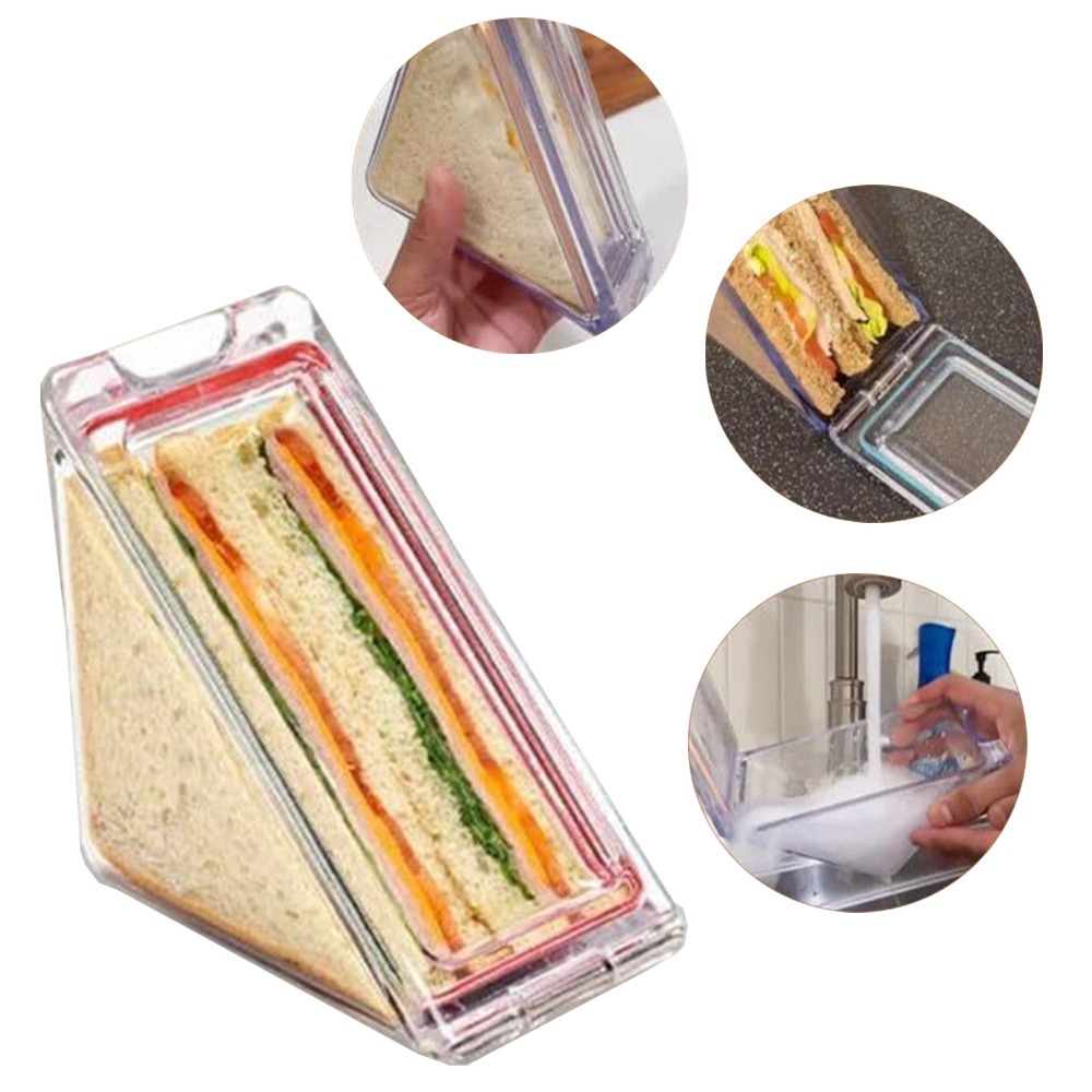 2Pcs Anti Squeeze Resin Sandwi - Food Storage Lock Box ulasan dan harga