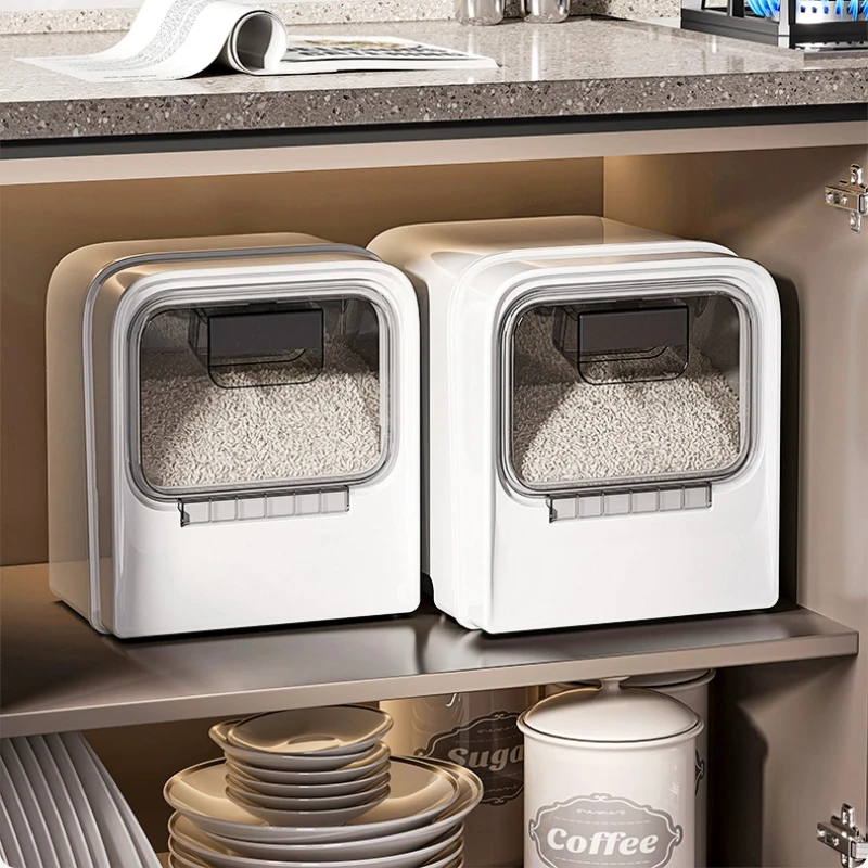 ‌Premium Square Rice Container - Food Storage No Pantry ulasan dan harga
