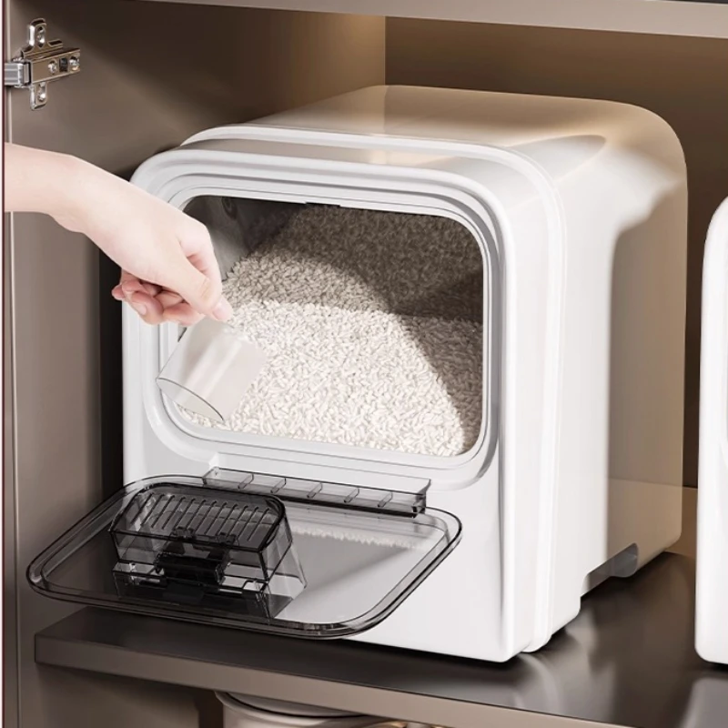 ‌Premium Square Rice Container - Food Storage No Pantry ulasan dan harga