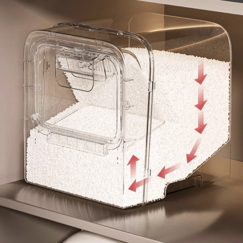 ‌Premium Square Rice Container - Food Storage No Pantry ulasan dan harga