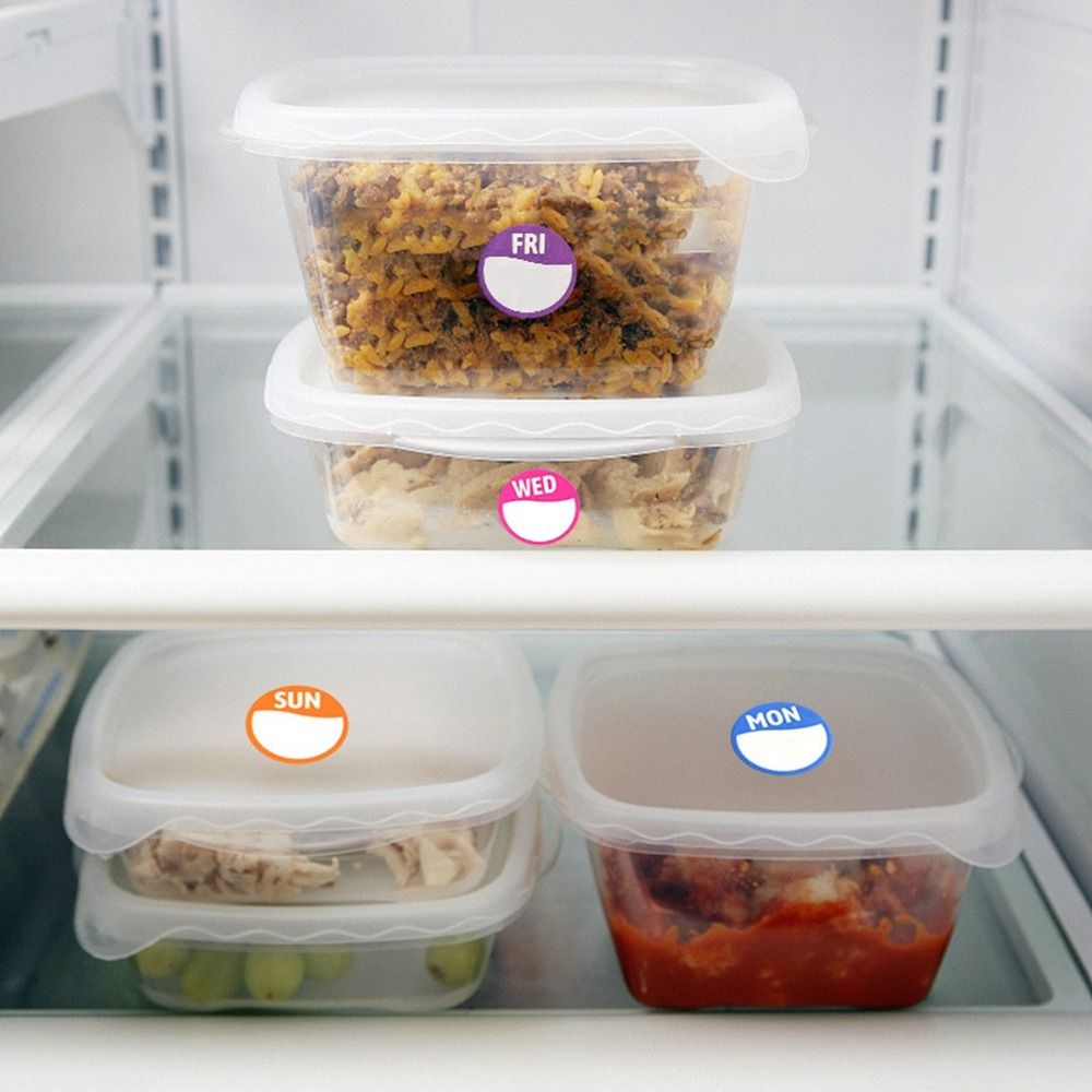 New Paper Week Stickers 500 Pc - Food Storage Labels ulasan dan harga