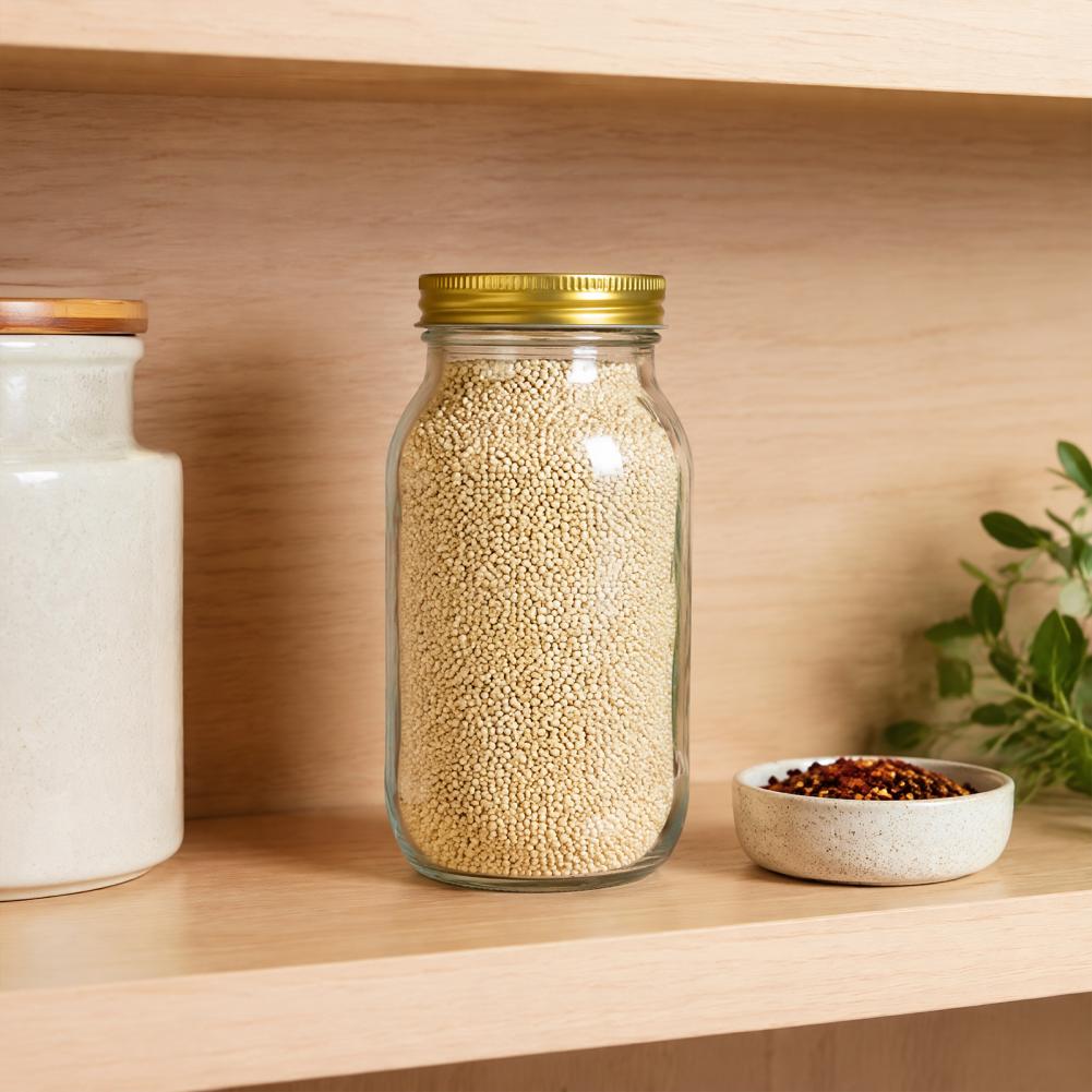 Mason Jars with Lids Glass Foo - Food Storage No Pantry ulasan dan harga