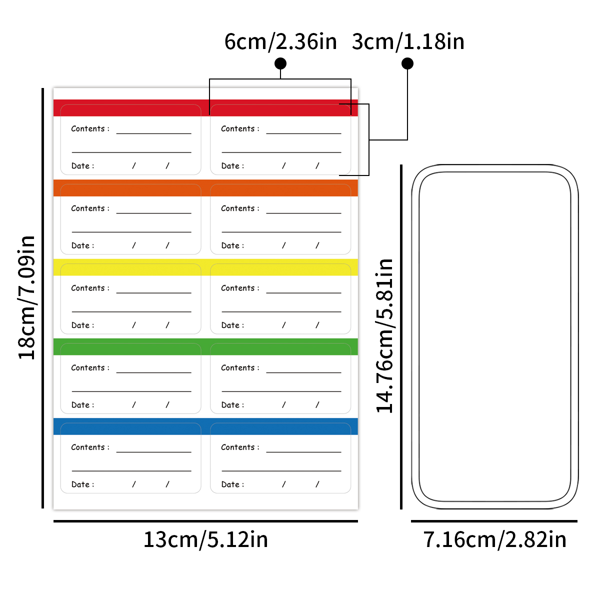 10 Sheets/Pack Freezer Labels  - Food Storage Labels ulasan dan harga