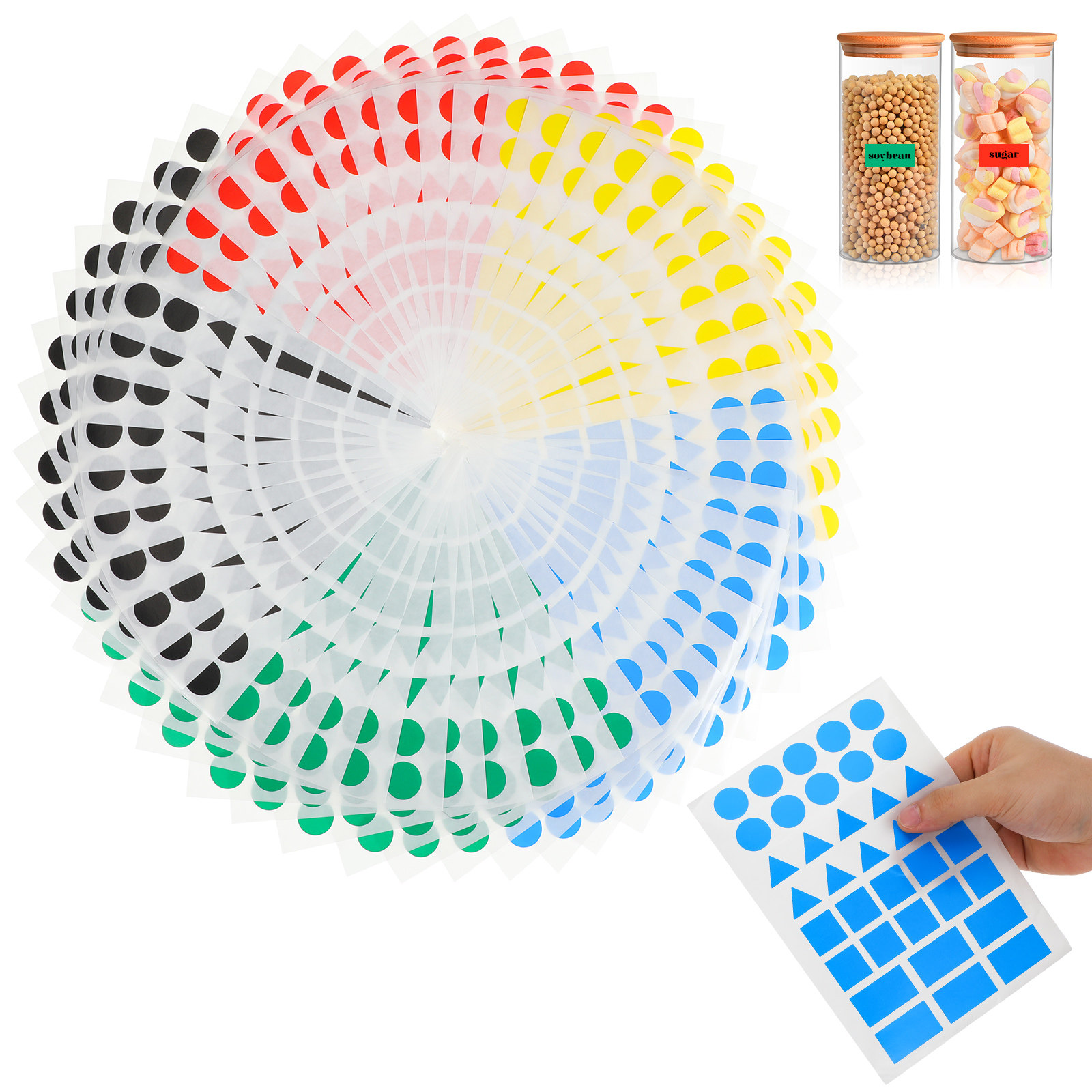 50 Sheets Color-Coded Labels M - Food Storage Labels ulasan dan harga