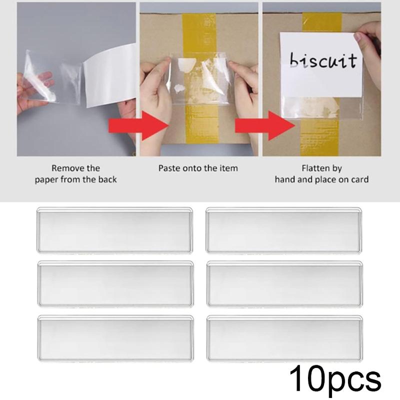 10Pcs Transparent PVC Adhesive - Food Storage No Pantry ulasan dan harga