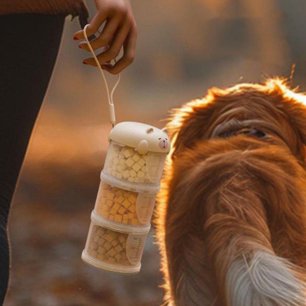 Practical Plastic Multi-Layer  - Food Storage For Dog ulasan dan harga